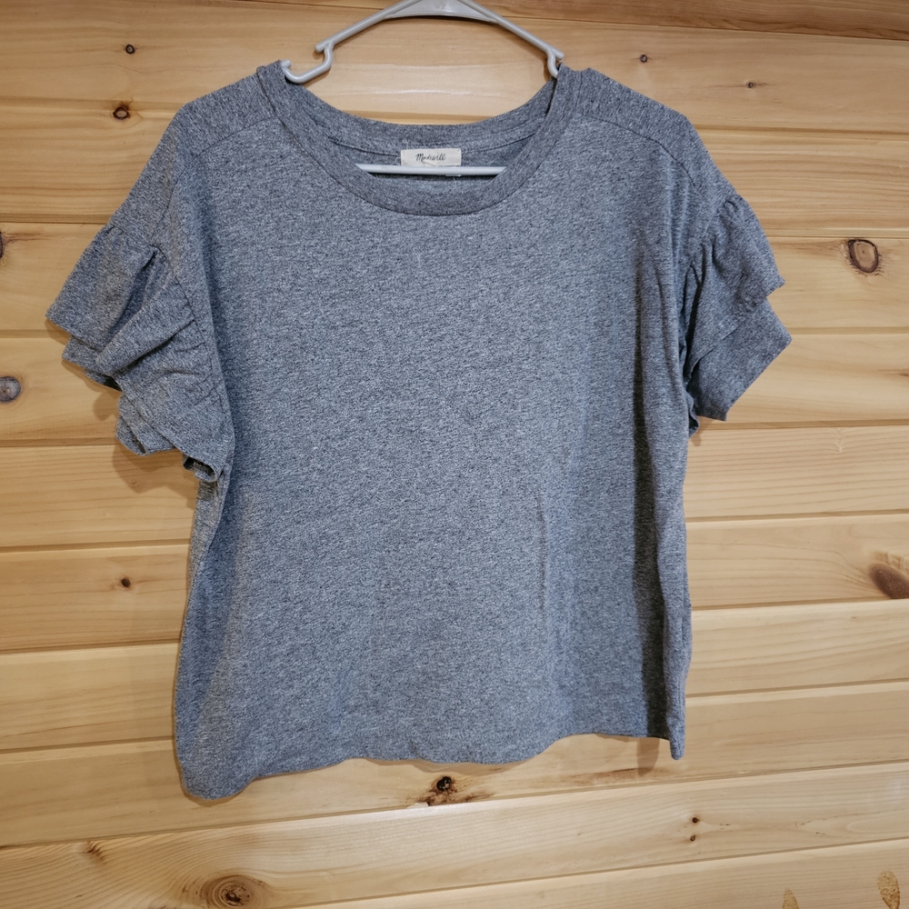 Madewell Heather Gray Short Sleeve Top